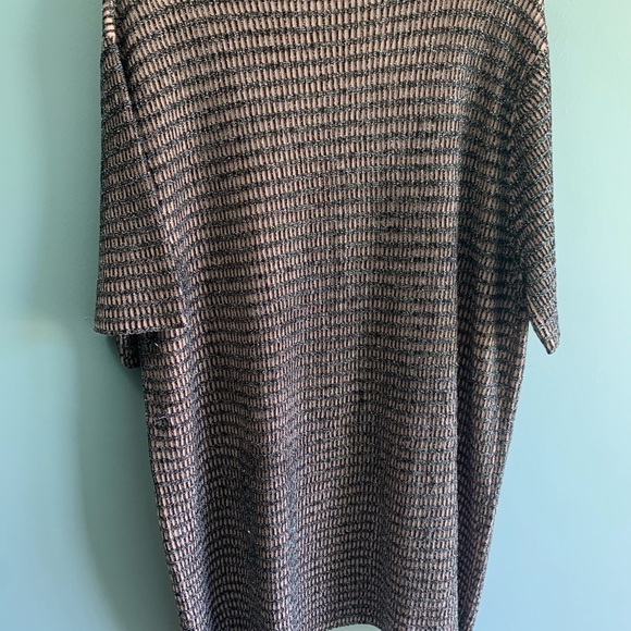 ZARA Knit tunic Metallic knit Dress- Size Large - Picture 6 of 9